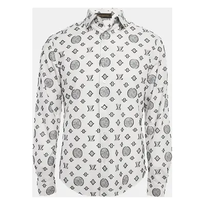 Louis Vuitton White Monogram Fil-coupe Cotton Shirt