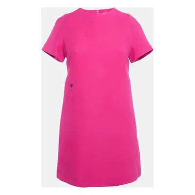 Dior Fuchsia Pink Wool & Silk Shift Dress