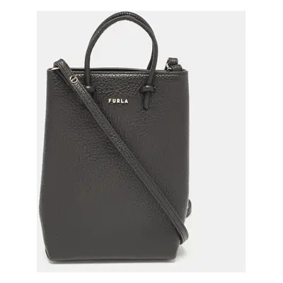 Furla Black Leather Mini Essential Tote