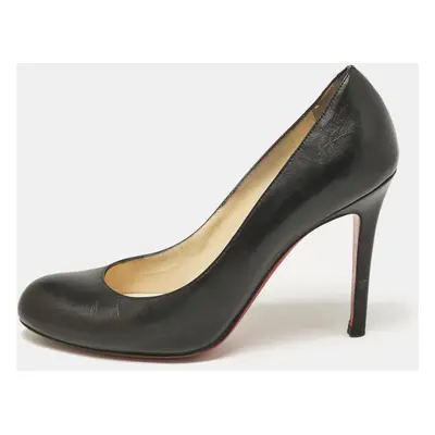 Christian Louboutin Black Leather Simple Pumps Size