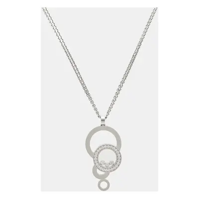 Chopard Happy Bubbles Diamonds 18k White Gold Necklace