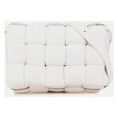 Bottega Veneta White Nappa Intrecciato Padded Cassette Crossbody