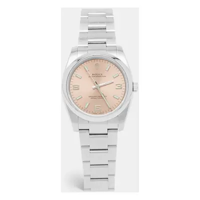 Rolex Pink Stainless Steel Oyster Perpetual