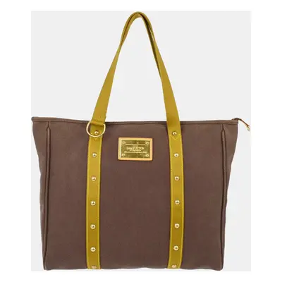 Louis Vuitton Brown Antigua Cabas Gm Tote Handbag