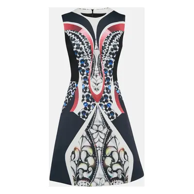 Peter Pilotto Multicolor Printed Crepe Sleeveless Mini Dress