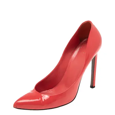 Gucci Red Patent Leather Pointed Toe Pumps Size