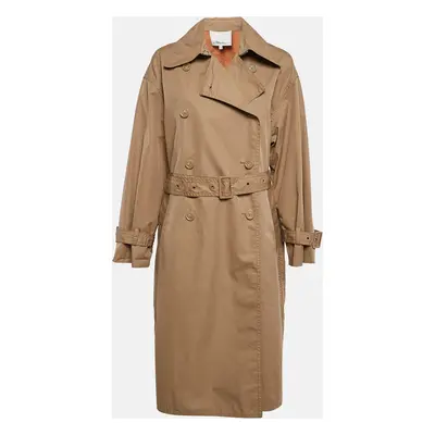 3.1 Phillip Lim Beige Gabardine Double Breasted Trench Coat