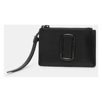 Marc Jacobs Black Patent Leather Snapshot Card Holder Wallet