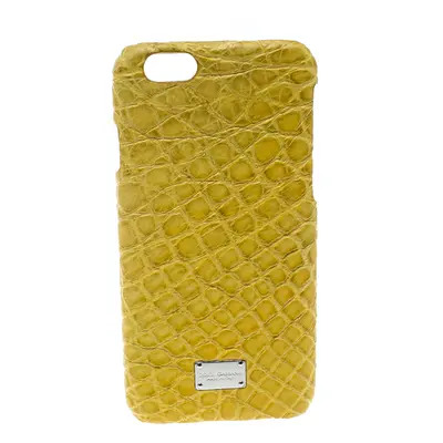 Dolce & Gabbana Yellow Croc Embossed iPhone 6/6S Case