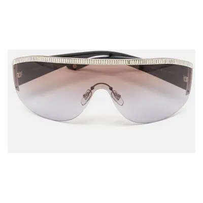 Versace Brown/Pink Gradient MOD. 4232-B Crystals Shield Sunglasses