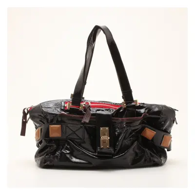 Chloe Black Patent Leather 'Audra' Tote