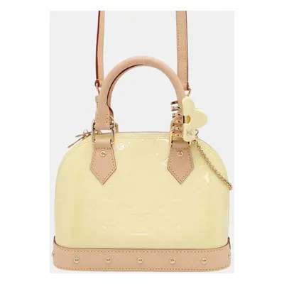 Louis Vuitton Yellow Monogram Vernis Leather Alma BB Bag