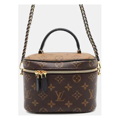 Louis Vuitton Brown Monogram and Monogram Reverse Coated Canvas Vanity PM Bag