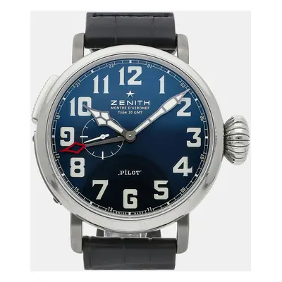 Pre-Owned Zenith Pilot Type GMT 150th Anniversary 95.2430.693/51.C751