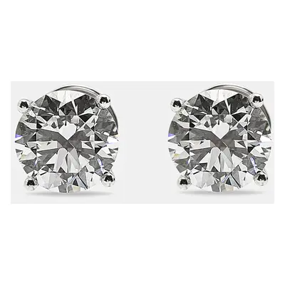 18k White Gold Round Brilliant Lab Grown Diamonds Earrings (Approx 6.00 cts)