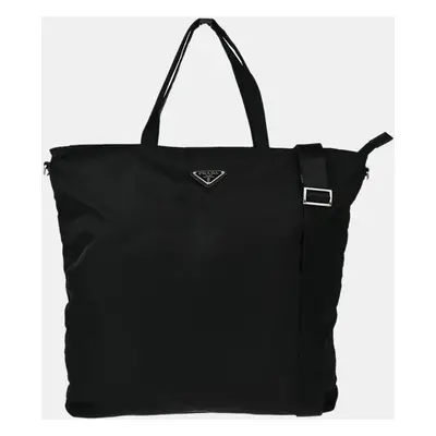 Prada Black Nylon Tote Bag