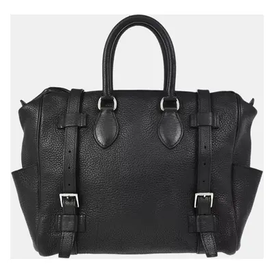 Hermes Black Taurillon Clemence Pursangle Handbag