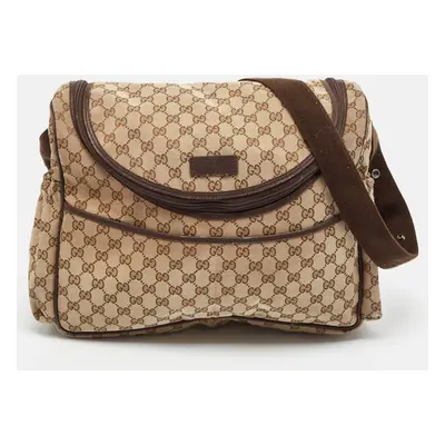 Gucci Beige/Ebony GG Canvas Original Baby Changing Bag