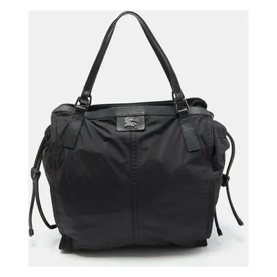 Burberry Black Nylon and Leather Buckleigh Tote