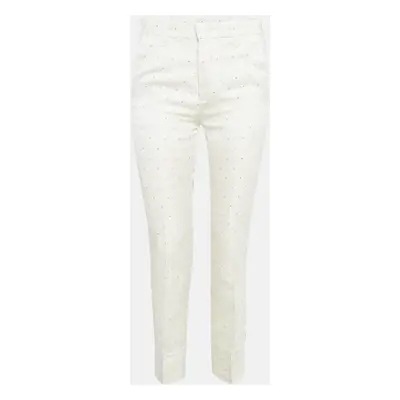 Zadig & Voltaire Off White Star Pist Jacquard Straight Leg Trousers