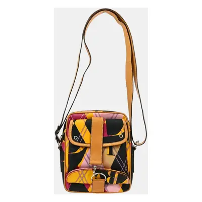 Christian Dior Multicolor Argyle Check Shoulder Bag