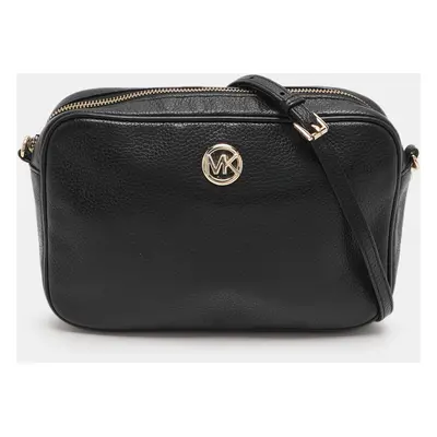 Michael Kors Black Leather Crossbody Bag