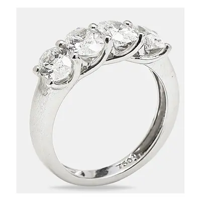 18k White Gold Oval Brilliant Lab Grown Diamonds Ring (Approx 2.23 cts)