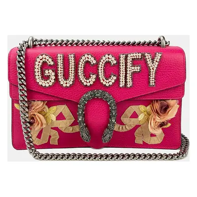 Gucci Dionysus Pink Guccify Small Shoulder Bag