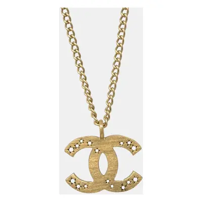 Chanel Gold CC Chain Pendant Necklace