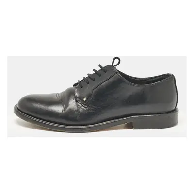 Valentino Black Leather Lace Up Oxfords Size