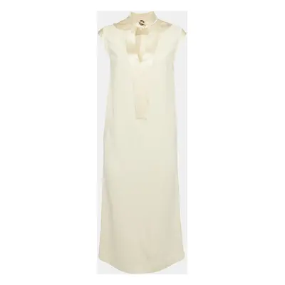 Givenchy Cream Satin Trim Crepe Short Dress