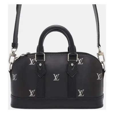 Louis Vuitton Black Leather Alma East West Shoulder Bag