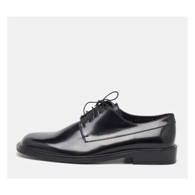 Salvatore Ferragamo Black Leather Lace Up Derby Size 41.5