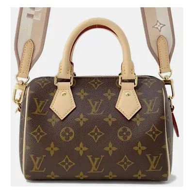 Louis Vuitton Beige/Red Monogram Canvas Speedy Bandouliere Shoulder Bag