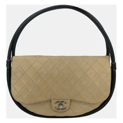 Chanel Nude Lambskin Hula Hoop Bag