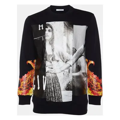 Givenchy Black Printed Cotton Sweatshirt