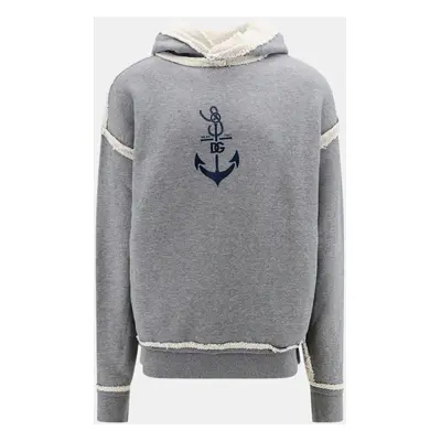 Dolce & Gabbana Grey Cotton And Cashmere Sweatshirt IT