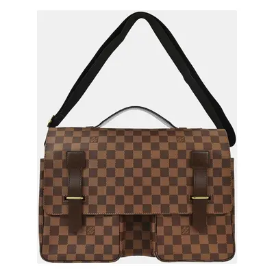 Louis Vuitton Damier Ebene Canvas Broadway Business Handbag