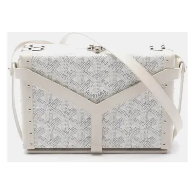 Goyard White Multicolor Coated Canvas Menodiaire Trunk Shoulder Bag