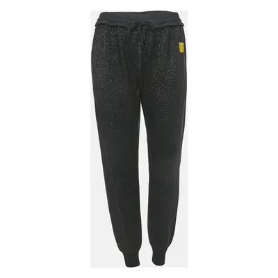 Louis Vuitton Black Lurex Knit Jogger Pants