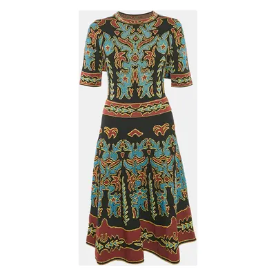 M Missoni Multicolor Patterned Knit Midi Dress