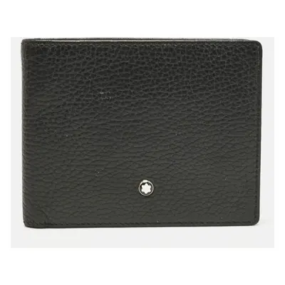 Montblanc Black Leather Meisterstuck 6CC Bifold Wallet