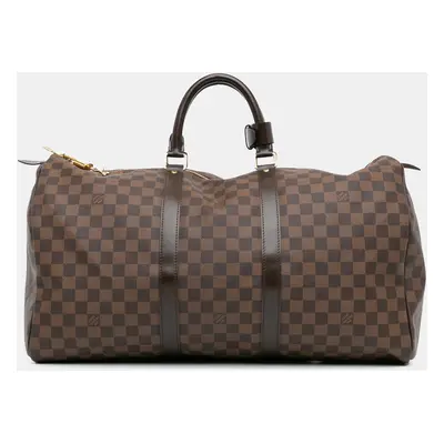 Louis Vuitton Brown Damier Ebene Keepall