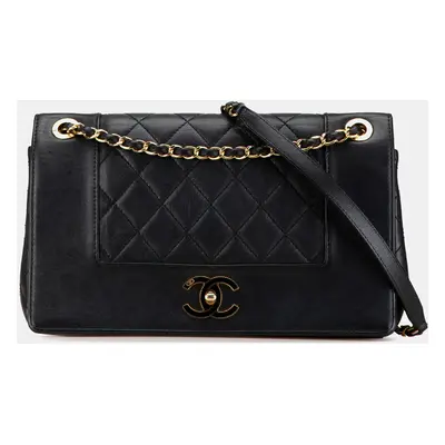 Chanel Black Medium Lambskin Mademoiselle Vintage Double Flap Bag