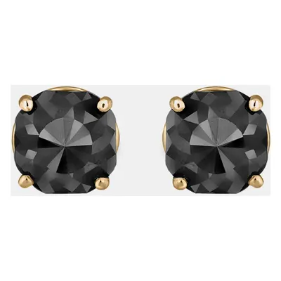 14K Yellow Gold Black Stone Stud Earrings (Appox 6.00 cts)