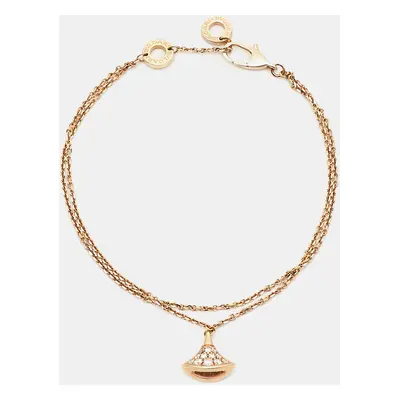 Bvlgari Divas' Dream Diamond 18k Rose Gold Bracelet SM