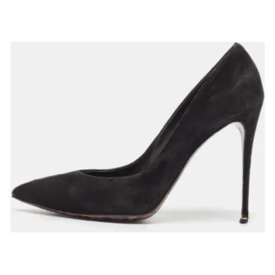 Dolce & Gabbana Black Suede Pointed Toe Pumps Size