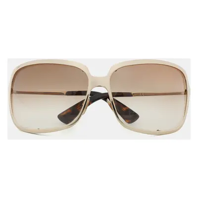 Yves Saint Laurent Gold/Brown 6145/S Oversized Sunglasses