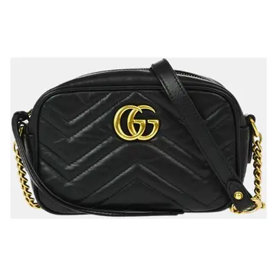 Gucci Black Marmont Shoulder Bag