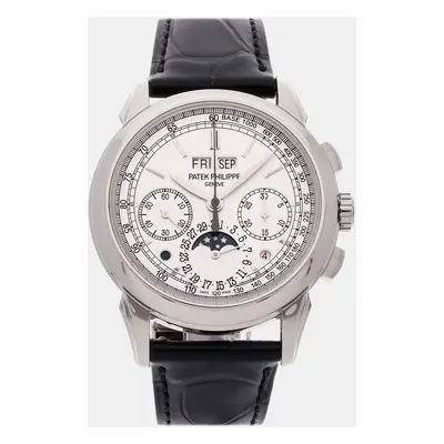 Patek Philippe Silver 18k White Gold Grand Complications 5270G-018 Manual Winding Men's Wristwat